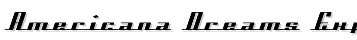 Americana Dreams Expanded font